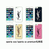 イブサンローラン iphone xs/xs max/xrケース YSL Galaxys10/s10eS9/S9plusケース ブランド ギャラクシーS8/S7エッジジャケット iPhone x/8/7ケース Xperia xz3/10plus/XZ/XZS/X Premium/X Compact XperiaZ5カバー