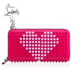 2015SS セレブ溺愛☆海外限定モデル多数☆【Christian Louboutin クリスチャン ルブタンコピー】 panettone spikes valentines wallet C32909