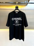 ★超人気Chanelシャネルメンズとレディースゆったり半袖Tシャツ