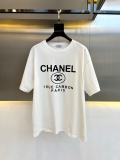大人気Chanelシャネルメンズとレディースゆったり半袖Tシャツ