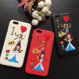ドルチェ＆ガッバーナ iPhone8/7/7plus ケース  Dolce&amp;Gabbana スパンコール「I LOVE YOU」お姫様 可愛い レディース プレゼント iPhone6/6Splus/6S/6plusジャケット 安い D＆G