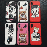 モスキーノ iphone x/8ケース 可愛いクマちゃん 犬 moschino アイフォン 8/7 プラスカバー 個性 iphone 6s plusケースおしゃれ