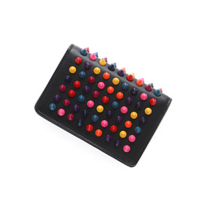 クリスチャン ルブタンコピー 14/15年秋冬新作カーフスキン カードケースMILOS CALF MULTI/SPIKES MIX 1145068 M105
