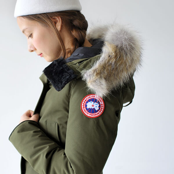 秋冬新作 カナダグース 偽物 BRONTE PARKA ブロンテ フードファー ダウンジャケット ミドルコート 6色
