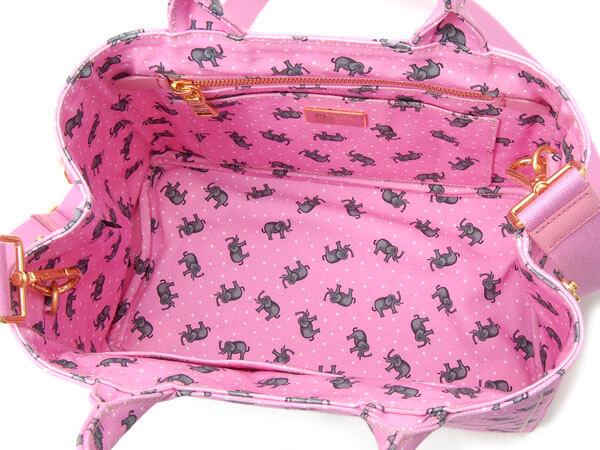 PRADA プラダ トートバッグ カナパ 1BG439 2EFO F0028 CANAPA エレファント ピンク