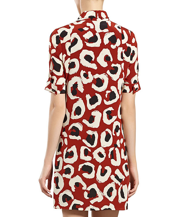 2017新作大人気グッチ★グッチスーパーコピー ★素敵!グッチ LEOPARD PRINT SILK DRESS