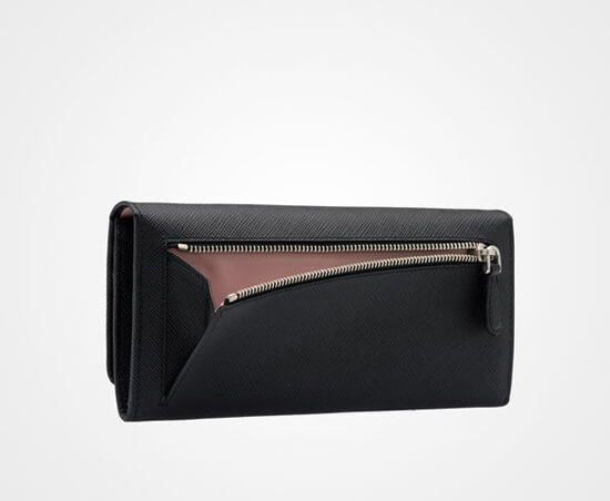 新作!プラダ スーパーコピー SAFFIANO バイカラーカードホルダー付長財布 1MH132