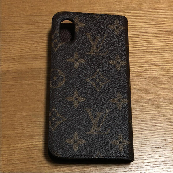 VUITON ルイヴィトン フォリオモノグラム iPhoneX 10 2つ折り携帯ケース M63443