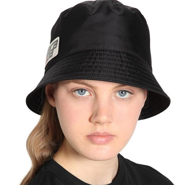 18/19秋冬新作┃PRADA プラダスーパーコピー★NYLON BERET SAFFIANO LOGO NYLON BERET_BLACK_68I-GFG018