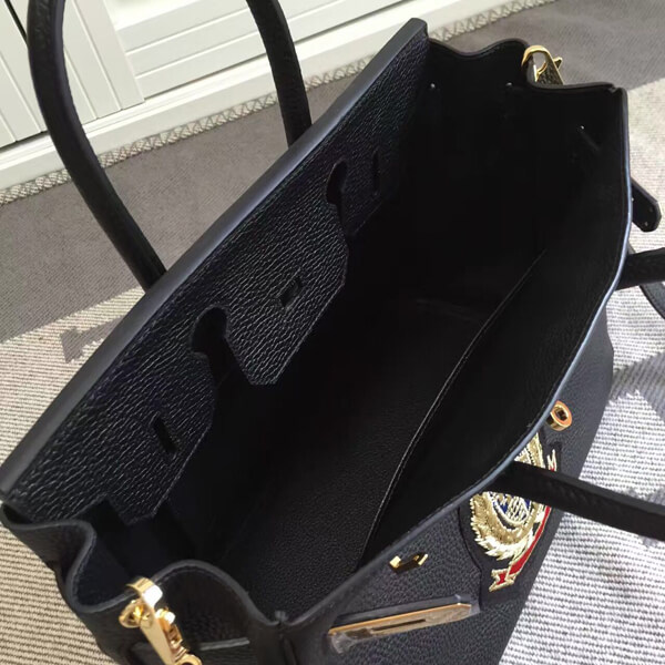 エルメスバーキン コピー 25 ハンドバッグ 塗鴉 Black ゴールド金具 トゴ Ｑ刻印 hermes81