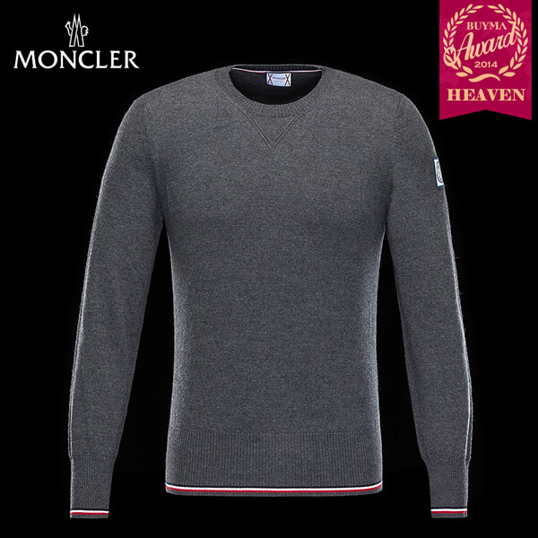 TOPセラー賞受賞!16/17秋冬┃MONCLER★CREWNECK┃ダークグレー
