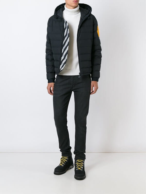 TOPセラー賞!18/19秋冬モンクレールスーパーコピー┃MONCLER★OFF WHITE DINARD┃ブラック