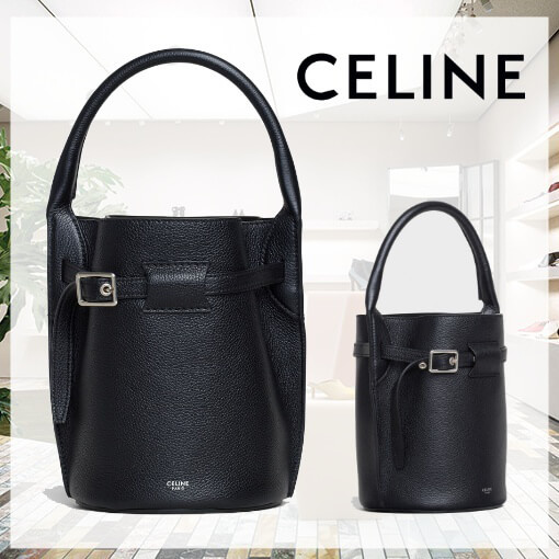 注目商品!セリーヌ BIG BAG BUCKET NANO BLACK ビッグバッグ バケット ナノ 偽物