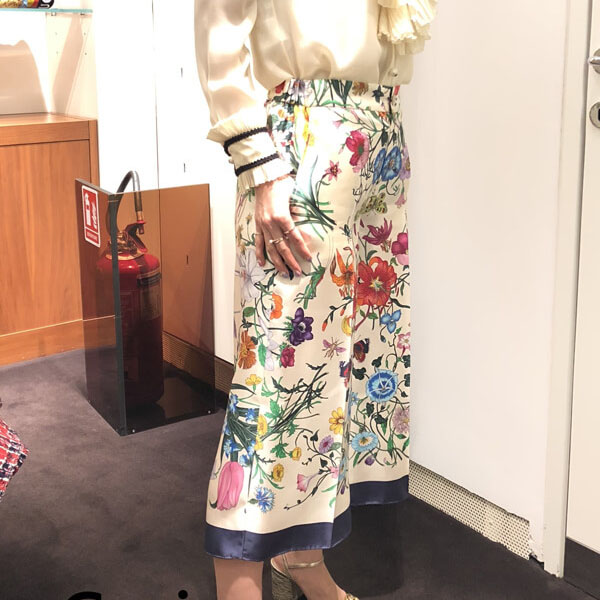 最新作話題♪グッチ スーパーコピー フローラ シルクツイル パンツ