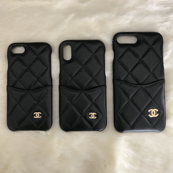 シャネル 全機種対応 スマホケース スーパーコピー ラムスキンｘG金具・即発