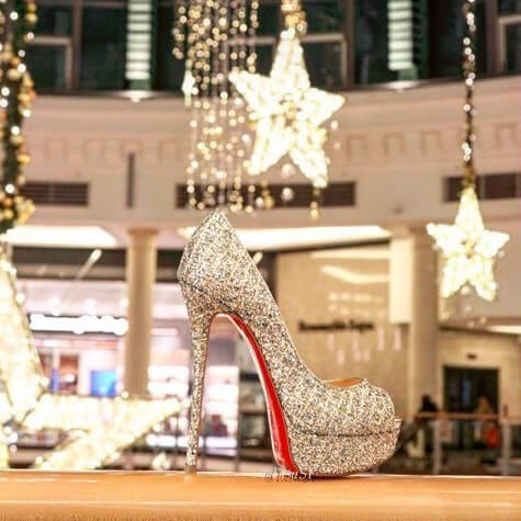 2019新作限定★CHRISTIAN LOUBOUTIN クリスチャン ルブタンコピー★ため息ゴージャス Fetish Peep シルバー