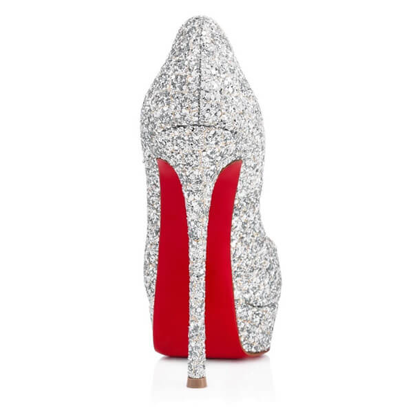 2019新作限定★CHRISTIAN LOUBOUTIN クリスチャン ルブタンコピー★ため息ゴージャス Fetish Peep シルバー