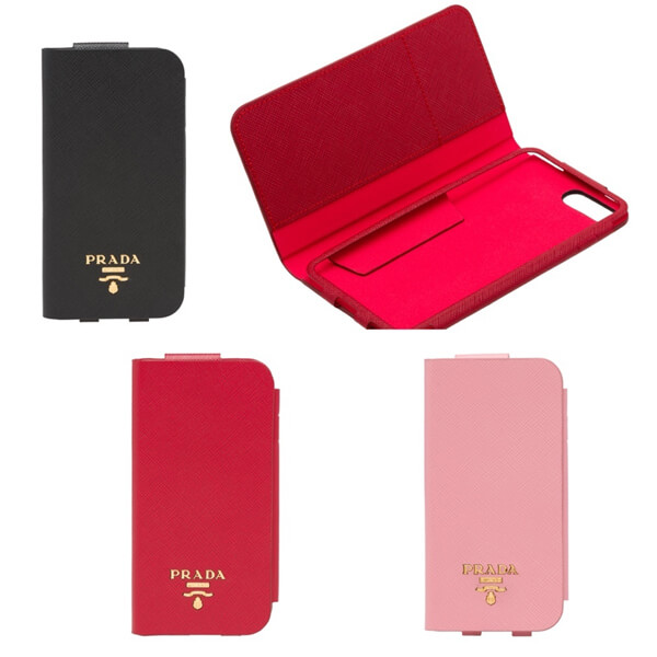大人気 プラダ 全機種対応 iPhoneケース 偽物 サフィアーノレザー 手帳型 ケース prada129