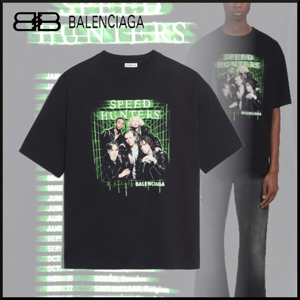2019新作限定人気◆バレンシアガコピー SPEEDHUNTERS バンドTシャツ ブラック