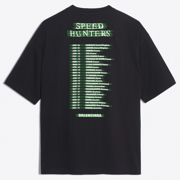 2019新作限定人気◆バレンシアガコピー SPEEDHUNTERS バンドTシャツ ブラック