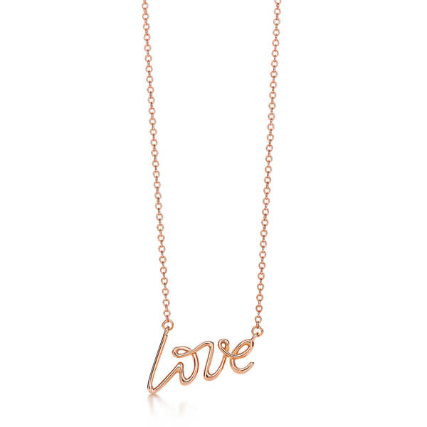 2019新色 【Tiffany&Co.】ラブ ペンダント(RG)