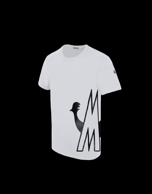 モンクレールスーパーコピー MONCLER 巡るロゴTシャツ【白】