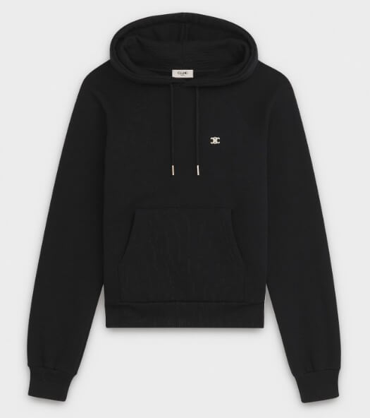 19AW セリーヌ 「トリオンフ」シグネチャー付きクラシックジップドカレッジエイトスウェットシャツ 2Y097345F.38NO/2Y097345F.08GC