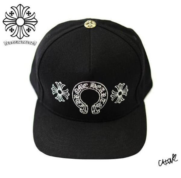 CHROME HEARTS★クロムハーツ キャップ コーデ レプリカ【ホースシュー&プラス】◆ メンズキャップ