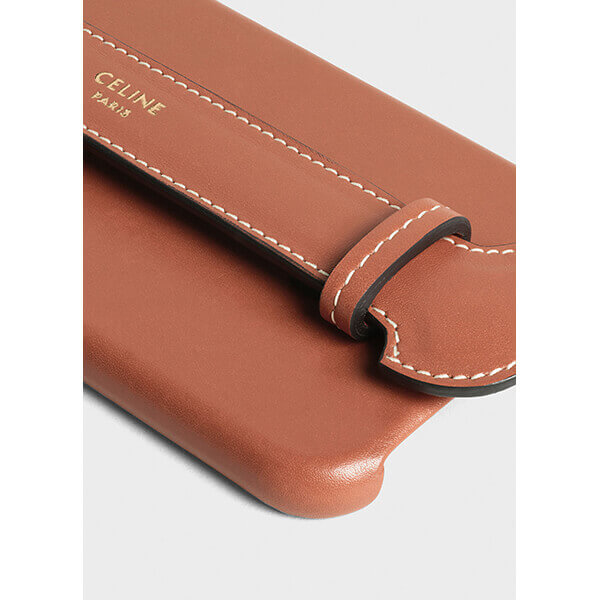 【セリーヌ】IPHONE X & XS ストラップ付きケース (IPHONE CASE)10B853B