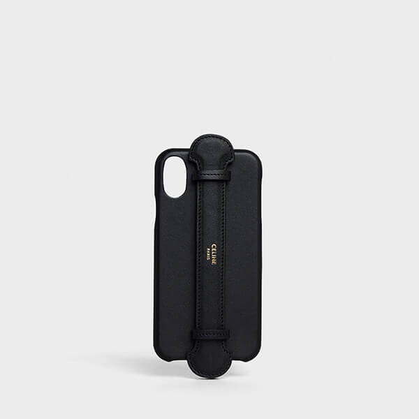 【セリーヌ】IPHONE X & XS ストラップ付きケース (IPHONE CASE)10B853B