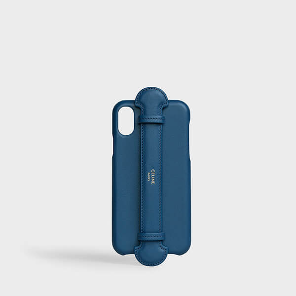 【セリーヌ】IPHONE X & XS ストラップ付きケース (IPHONE CASE)10B853B
