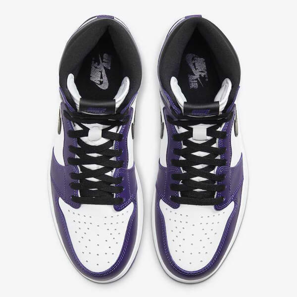 エアジョーダン1 コートパープル 偽物 ナイキ 激レア Air Jordan 1 Retro High Court Purple White 555088-500