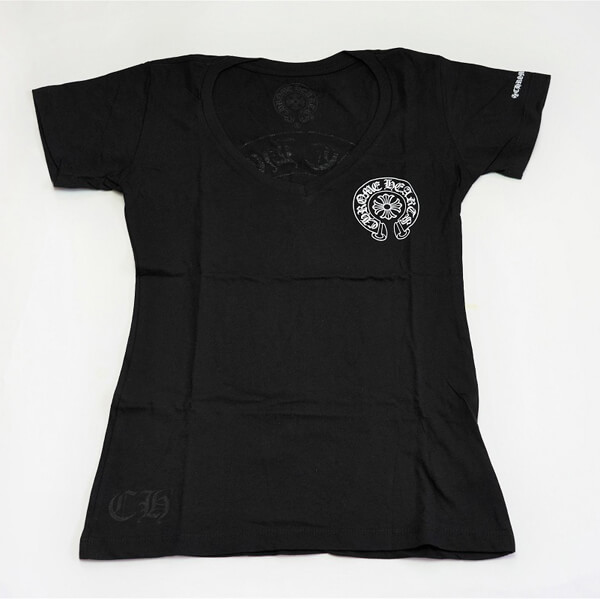 クロムハーツ ティーシャツ 偽物 TEE Tシャツ 偽物 黒白 半袖 新作
