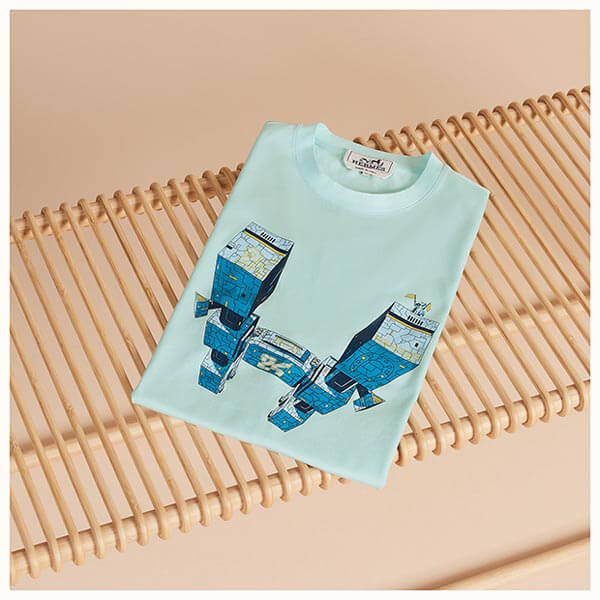 ★エルメス★大人気★オデッセイ クルーネックコットン長袖Tシャツ