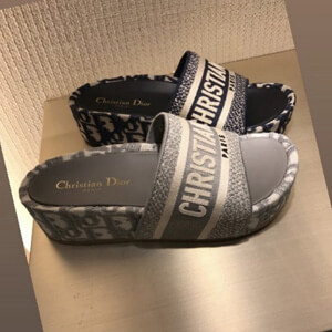 ★新作 ディオール コピー★DWAY SLIDE IN EMBROIDERED COTTON 2色