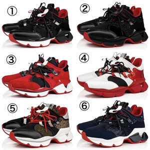 大人気♪入手困難 Christian Louboutin ルブタン Red Runner スニーカー メンズ 多色 1190541BK01