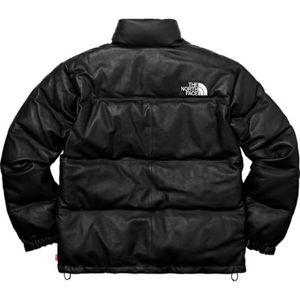 ノースフェイス シュプリーム 偽物 ダウンジャケット Leather Nuptse Jacket