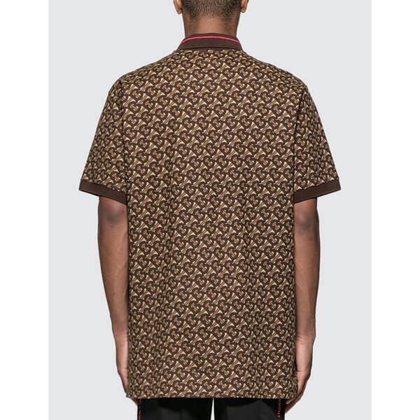 新作★Burberry Logo Print Polo★バーバリー ポロシャツ コピー モノグラムプリント ロゴ ポロシャツ