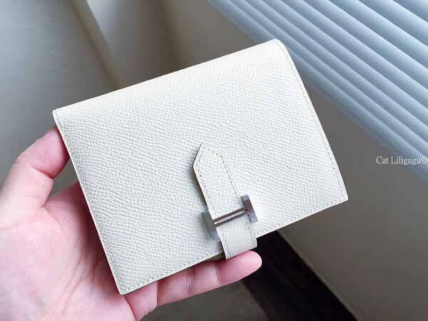 入手困難 エルメス 財布 コピー ベアンコンパクト財布クレXシルバー金具