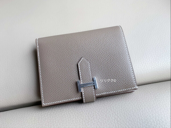 入手困難 エルメス 財布 コピー ベアン☆コンパクト☆エトープ エトゥープ H039790CC18 KP30