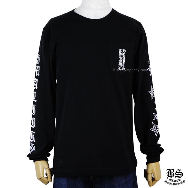 2020年春夏新作 クロムハーツ ロングTシャツ 偽物 ホースシュー&スター ブラック