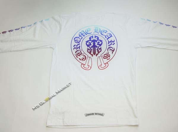 日本未入荷 クロムハーツ Tシャツ スーパーコピー マルチダガー 長袖 ホワイト CH132