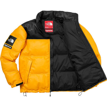 シュプリーム north face 偽物 シュプリーム ノースフェイス ダウン ヌプシ 偽物 レザーダウンジャケット 3色