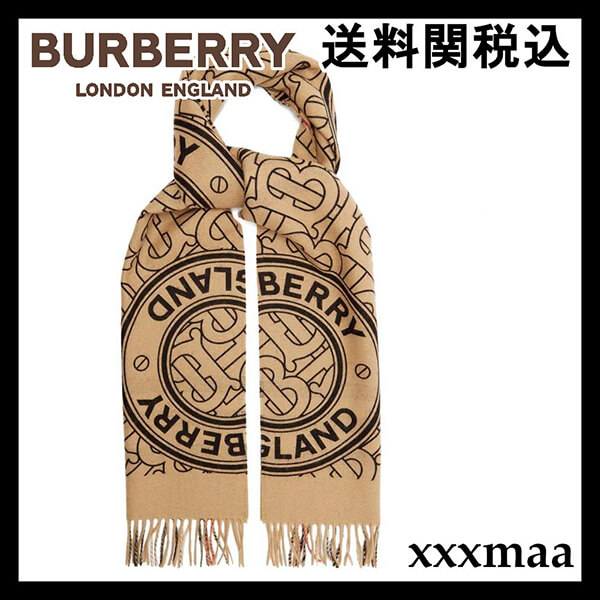 BURBERRY*バーバリー リバーシブル カシミアスカーフ