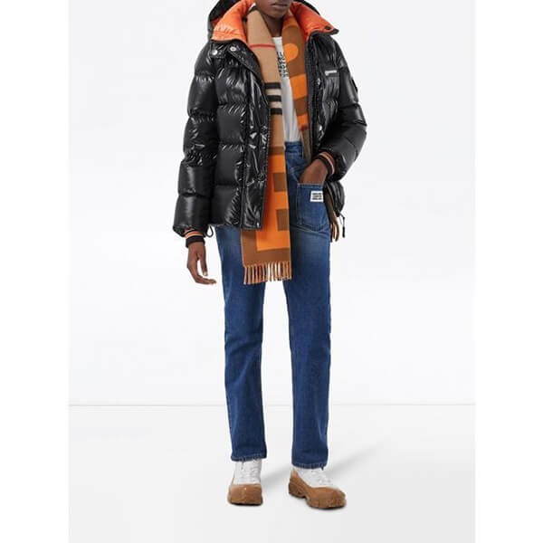 SS20◆BURBERRY◆チェック&Bモチーフ カシミアスカーフ