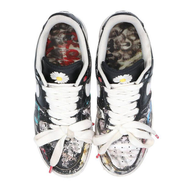 大人気！エアフォースワン 偽物◆ナイキ×ピースマイナスワン ロウパラノイズスニーカー AIR FORCE 1 LOW PARA NOISE AQ3692-001