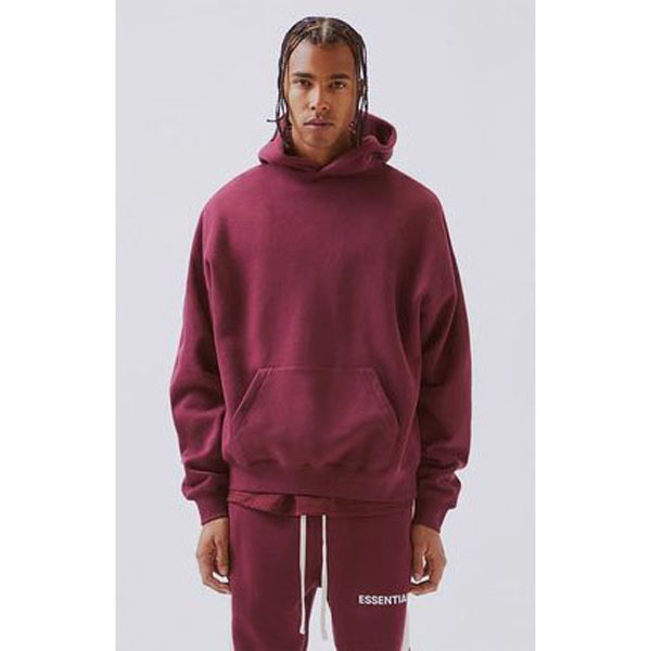 新作限定 FOG FEAR OF GOD エッセンシャルズ 偽物 パーカー PULLOVER HOODIE BURGUNDY
