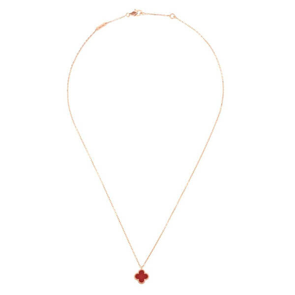 ヴァンクリーフ＆アーペル ◇ Sweet Alhambra carnelian ペンダント