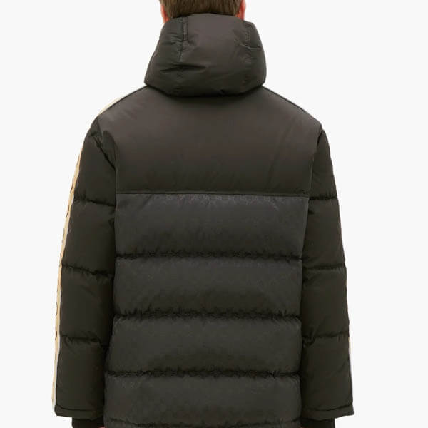 注目◇GG ジャカード Down Jacket◇グッチダウン ブラック コピー