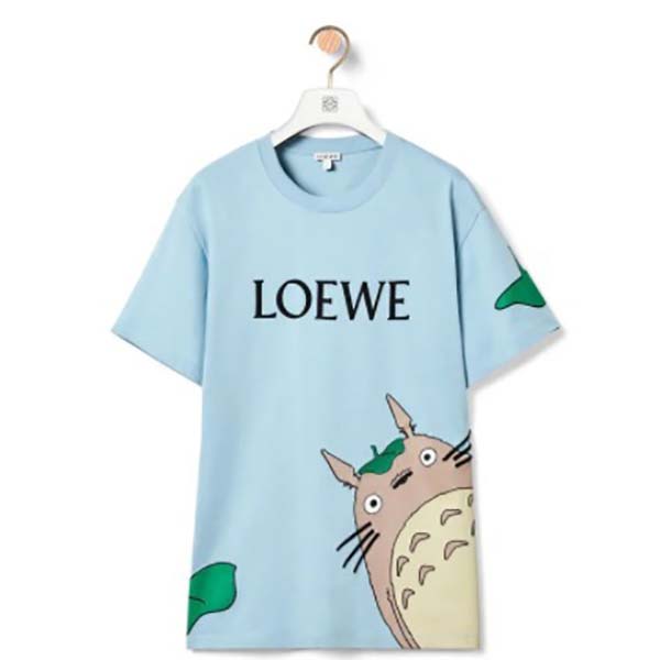 可愛いロエベ×となりのトトロコットン Tシャツ 偽物 アニメ コラボ 服 2023